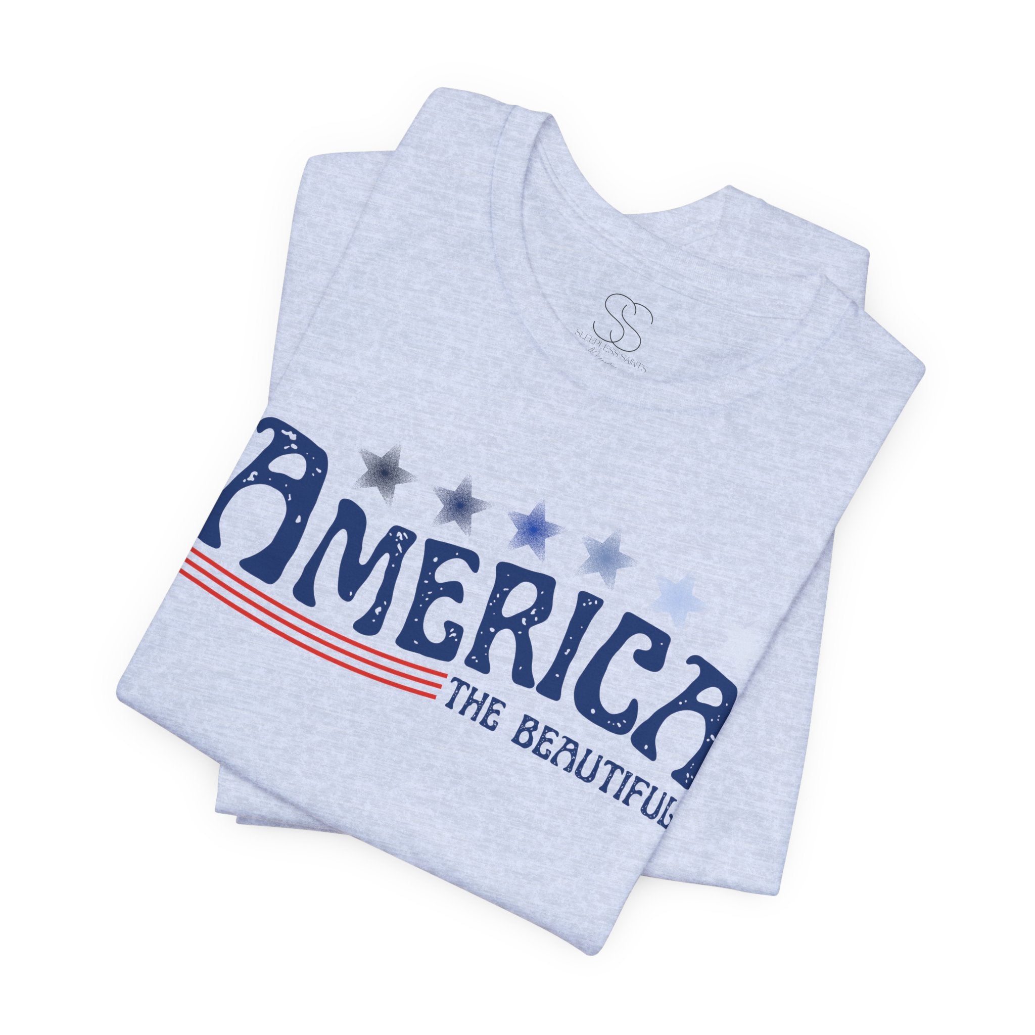 America The Beautiful T-Shirt - Patriotic 4th of July Tee