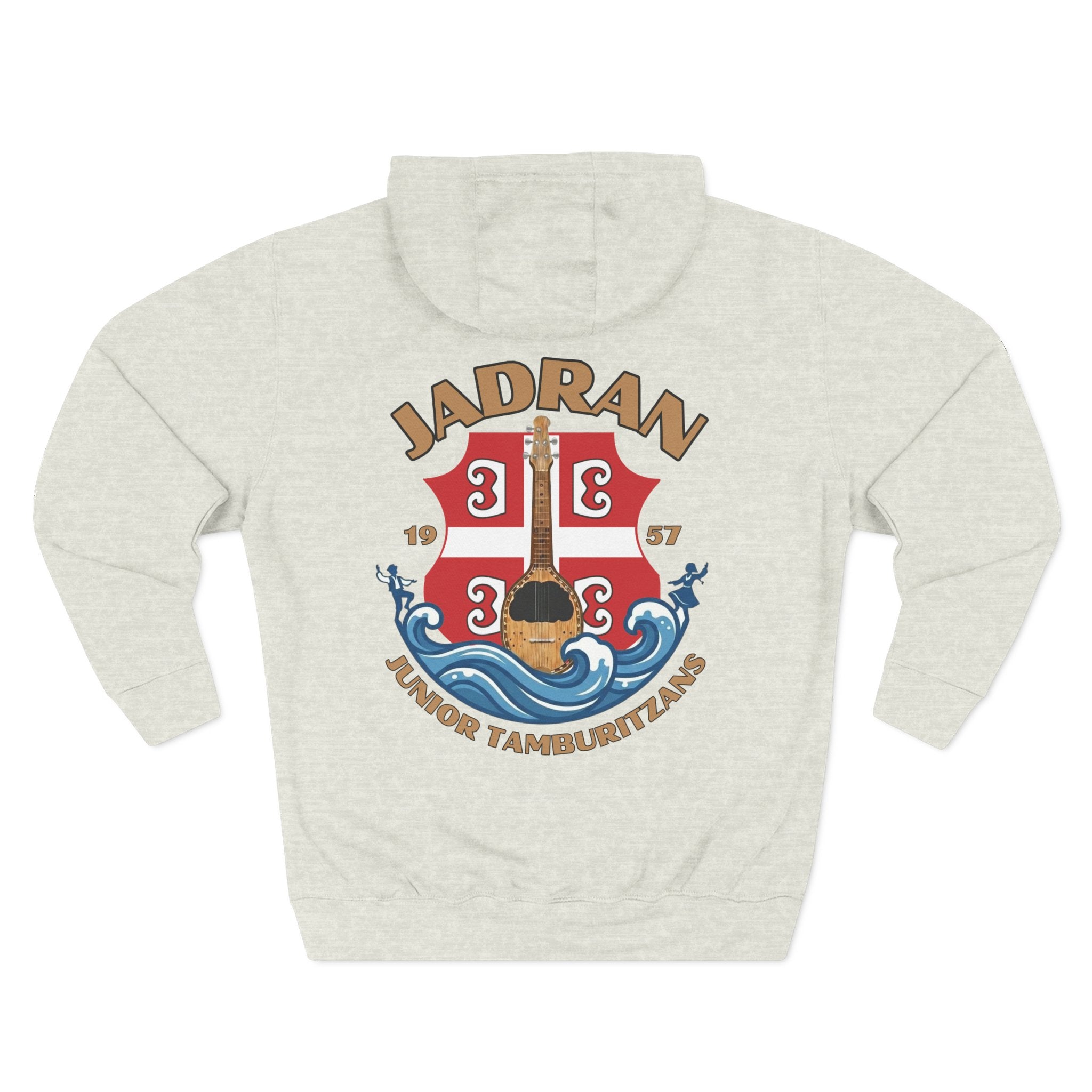 Jadran Junior Tamburitzans Adult Sweatshirt Hoodie - Serbian Logo