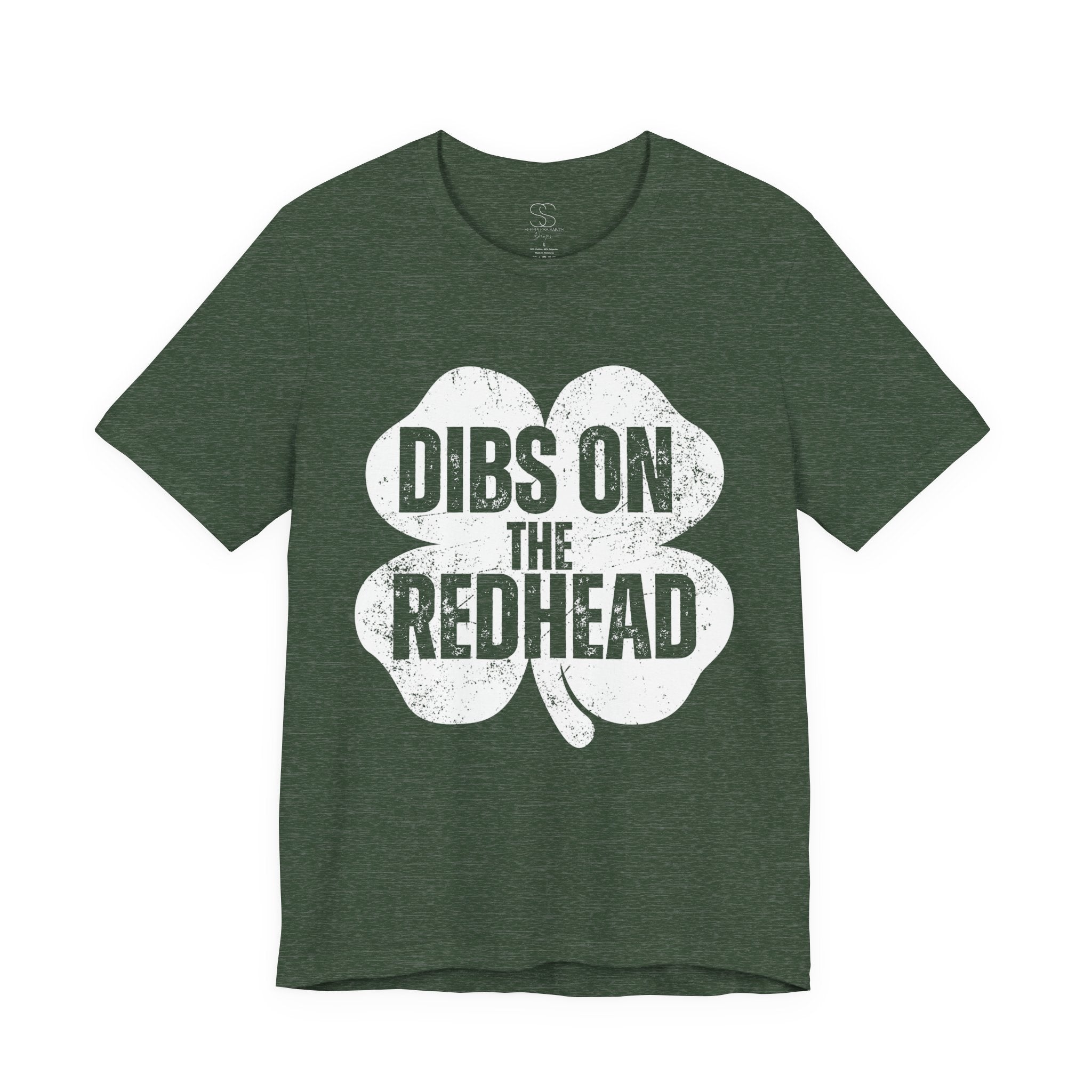 Dibs On The Redhead Shamrock T-Shirt — Funny St. Patrick’s Day Tee
