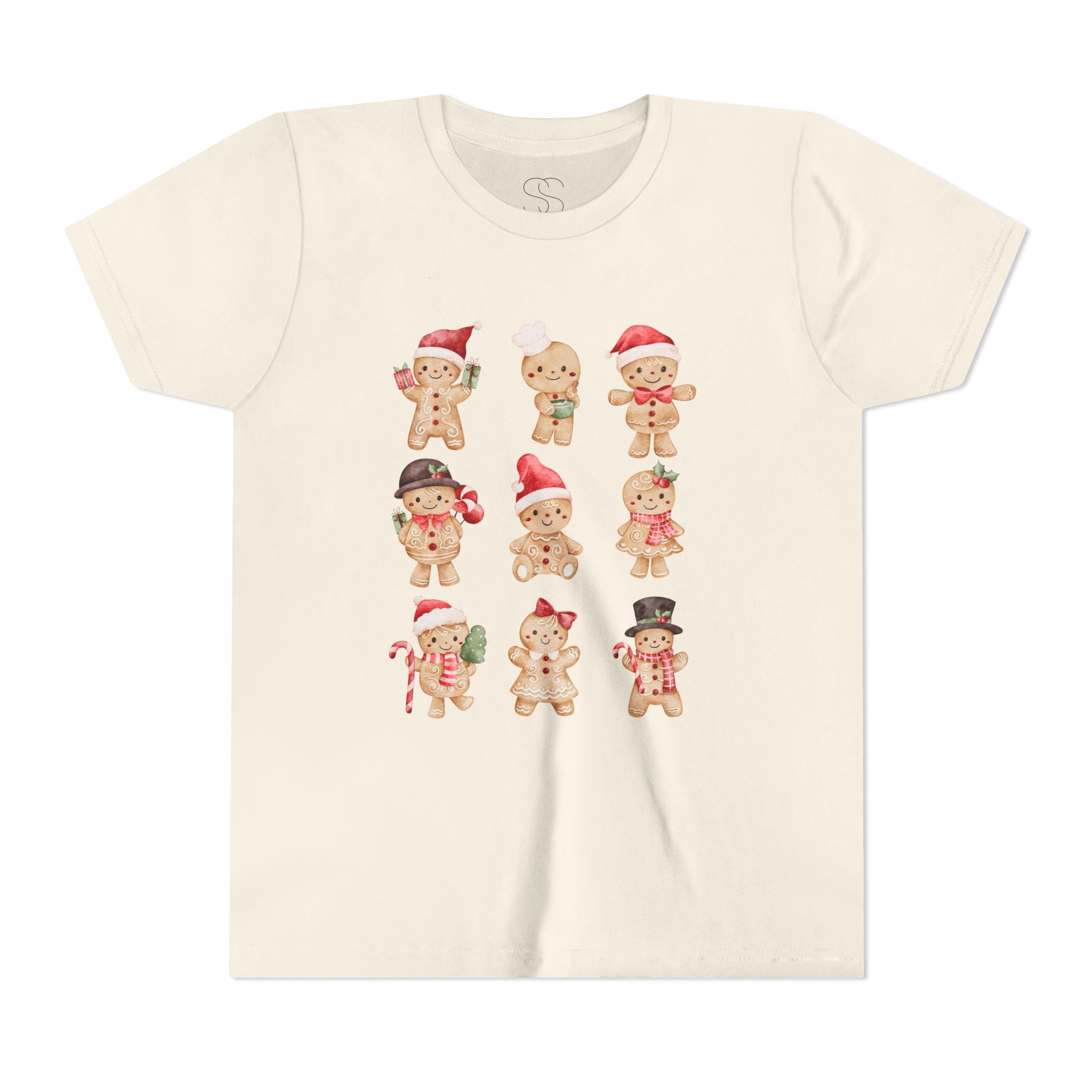 Kids Gingerbread Friends Holiday Tee