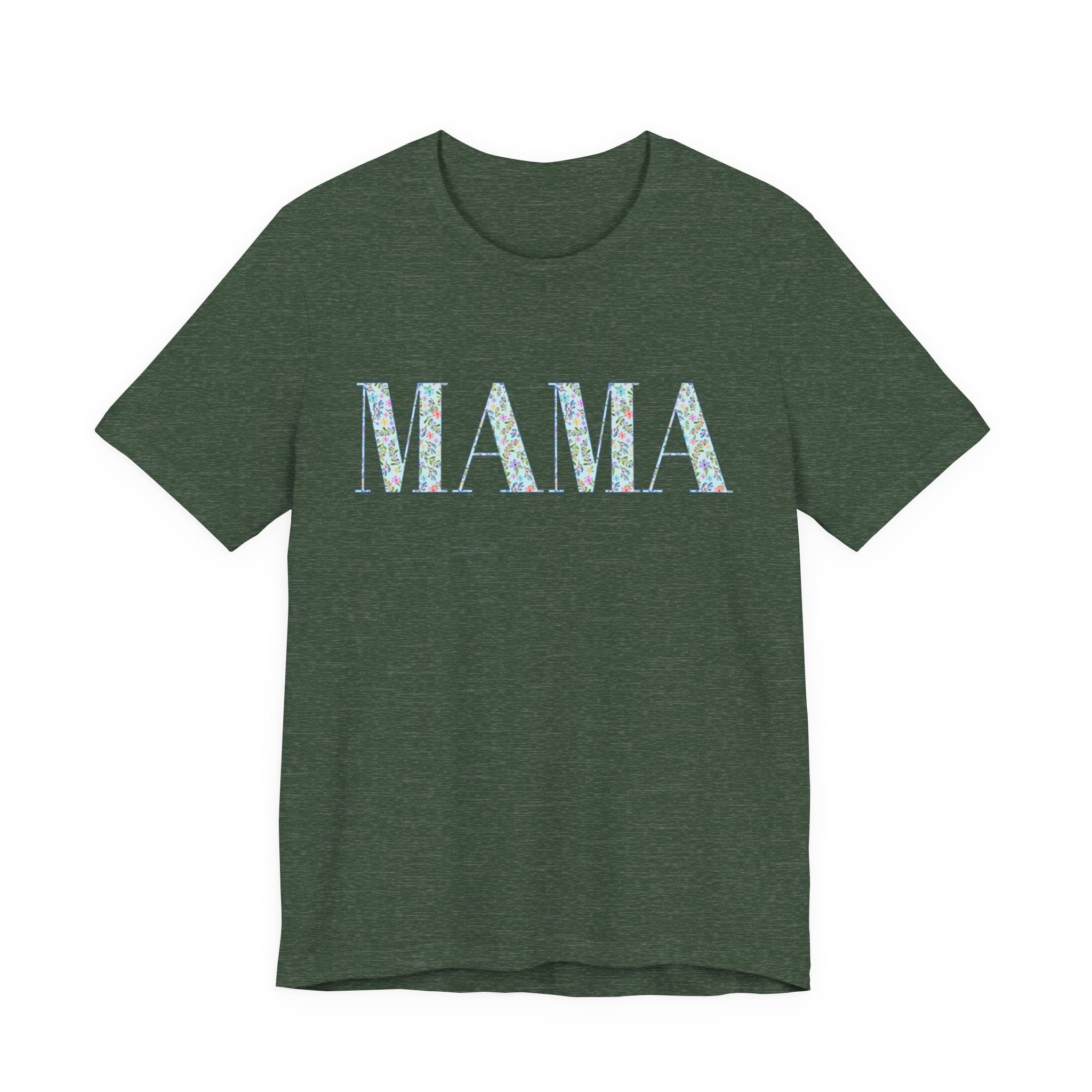 Mama Floral Tee — Mother's Day Casual Graphic T-Shirt