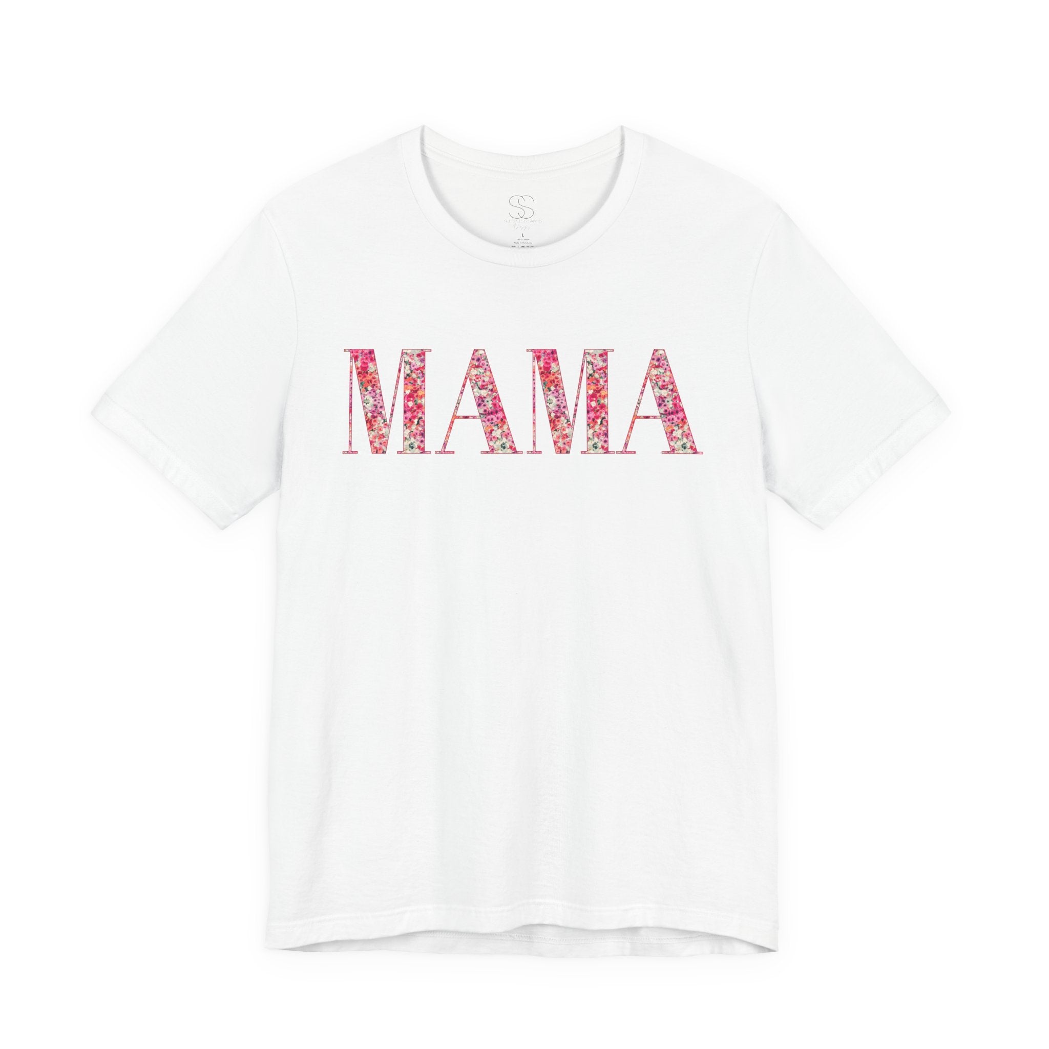 Mama Floral Tee — Women's Mother's Day Cotton T‑Shirt