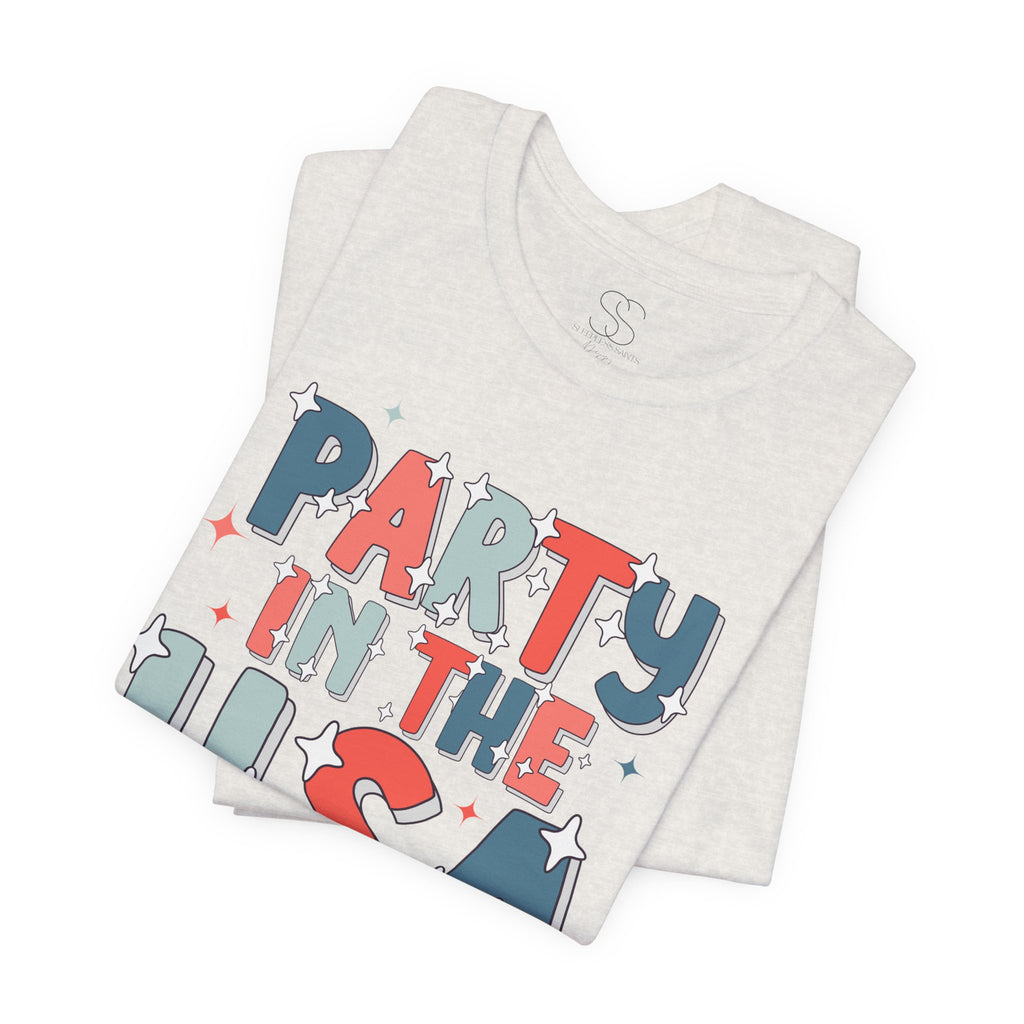 Party in the USA T-Shirt - Patriotic Fourth of July Graphic Tee