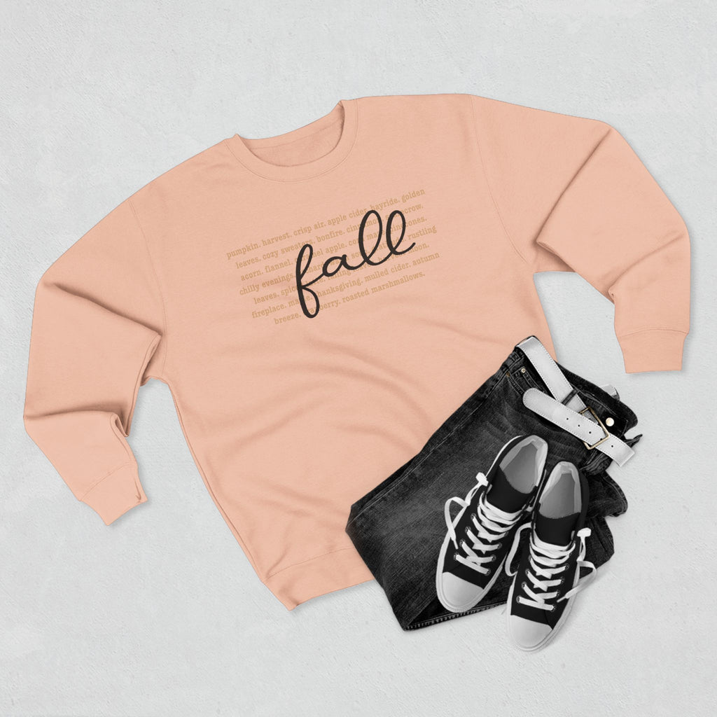 Fall Words Unisex Crewneck Sweatshirt