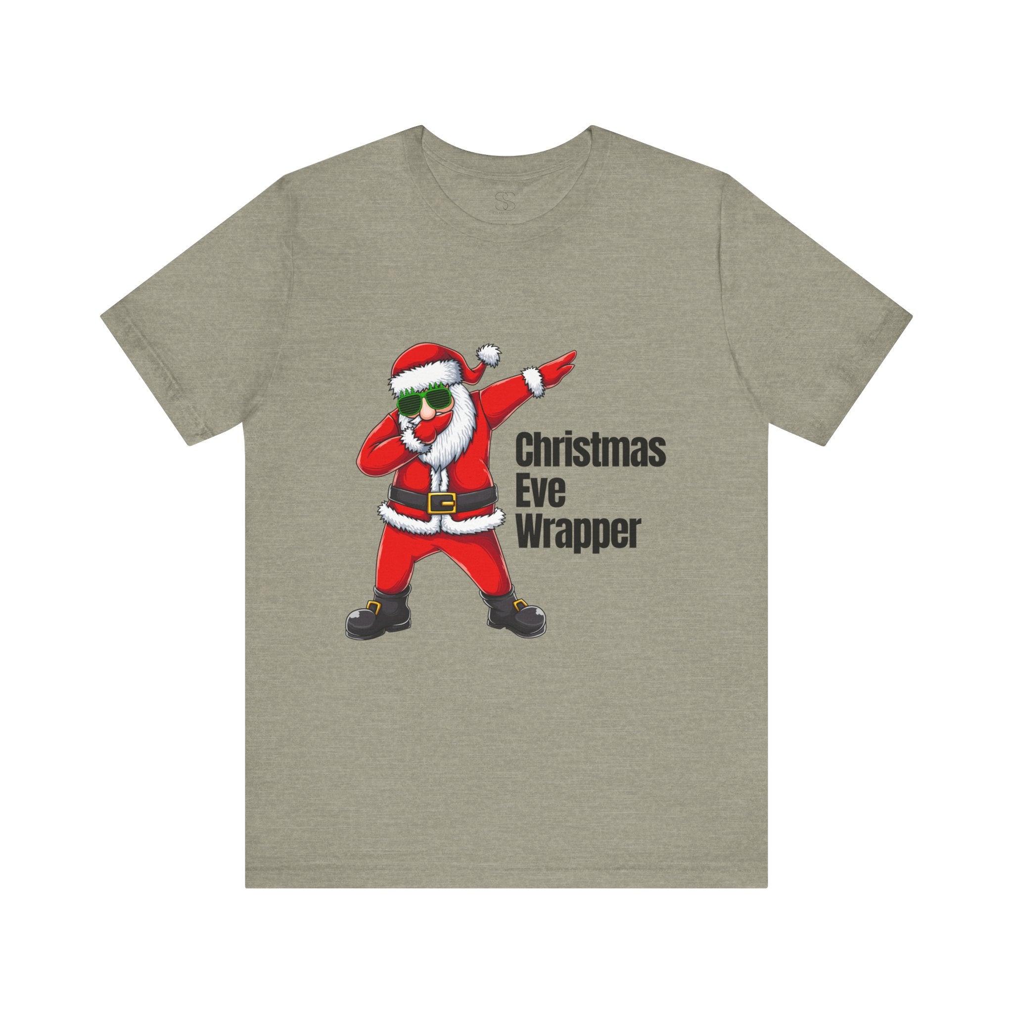 Christmas Eve Wrapper T-Shirt — Dabbing Santa Holiday Tee