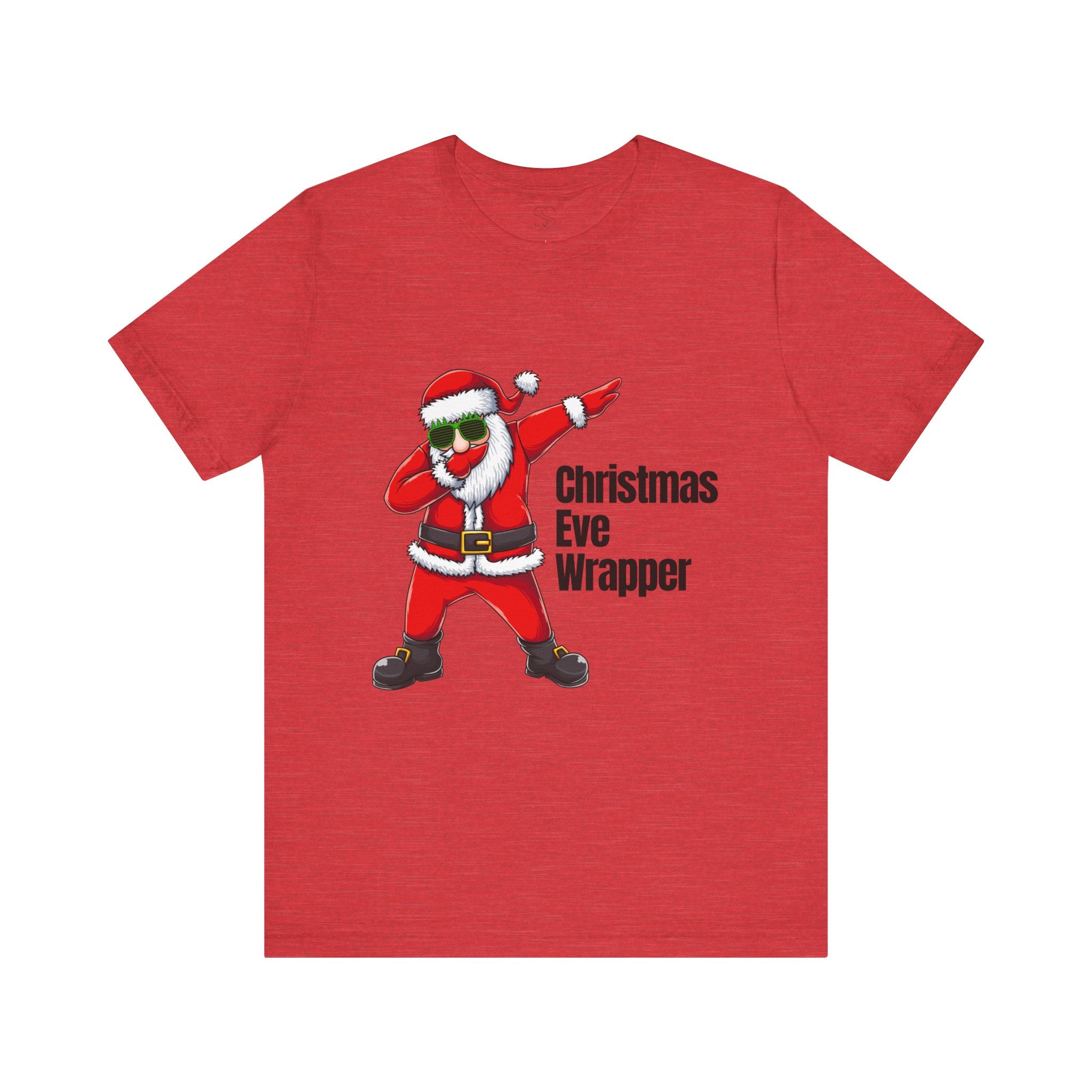 Christmas Eve Wrapper T-Shirt — Dabbing Santa Holiday Tee