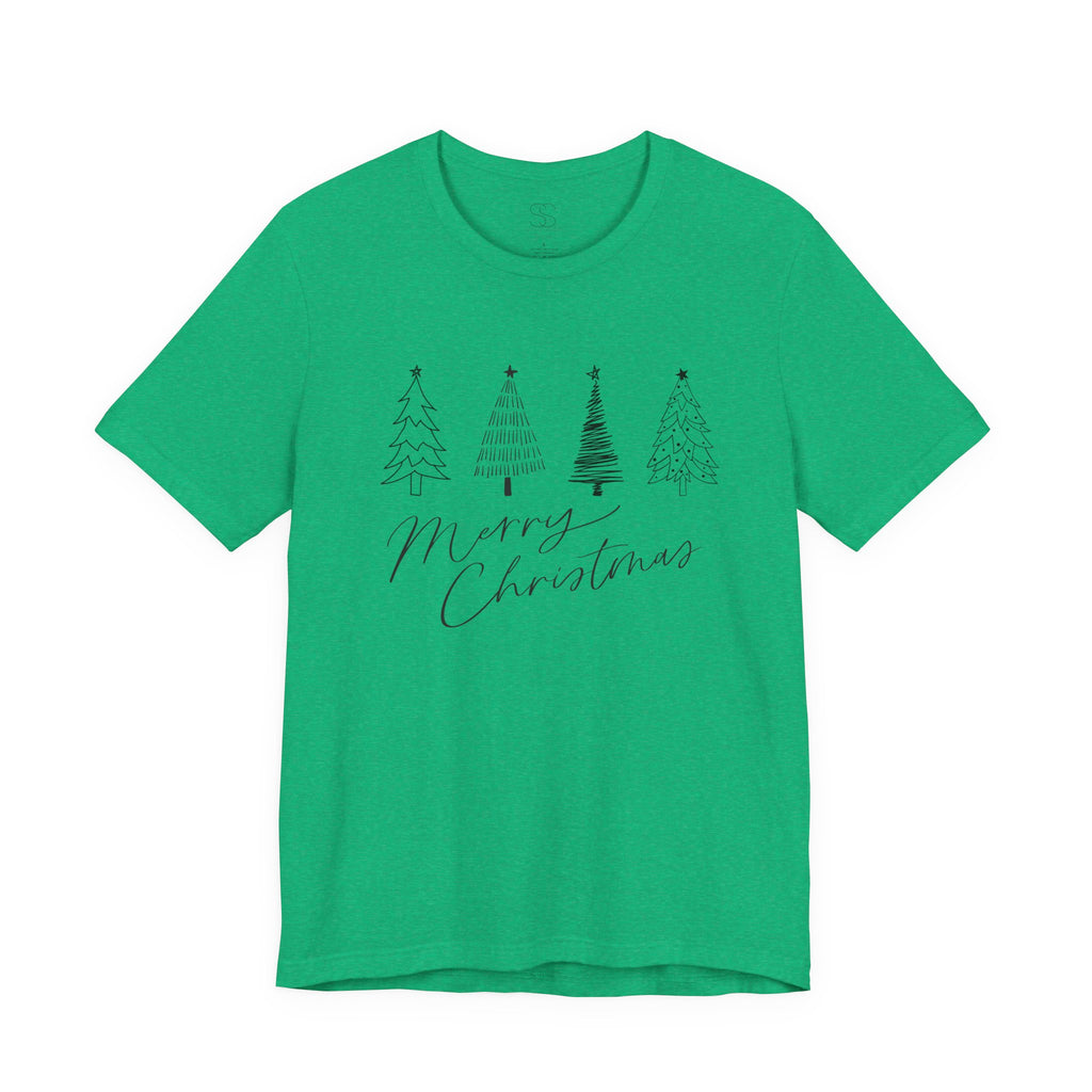 Merry Christmas Minimal Tree Tee