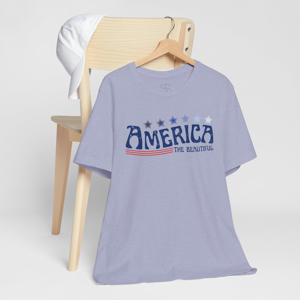 America The Beautiful T-Shirt - Patriotic 4th of July Tee