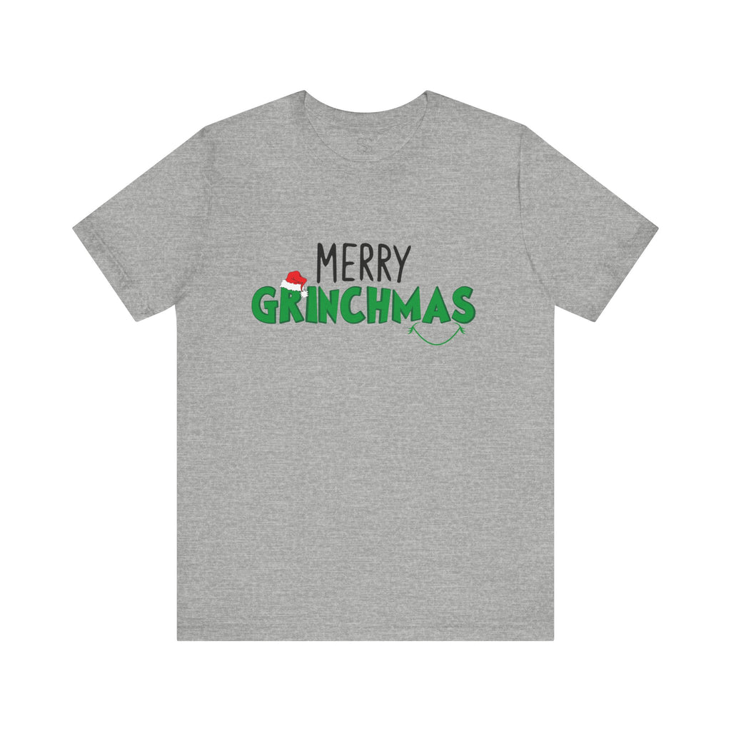 Merry Grinchmas Tee - Unisex Short Sleeve Christmas Shirt