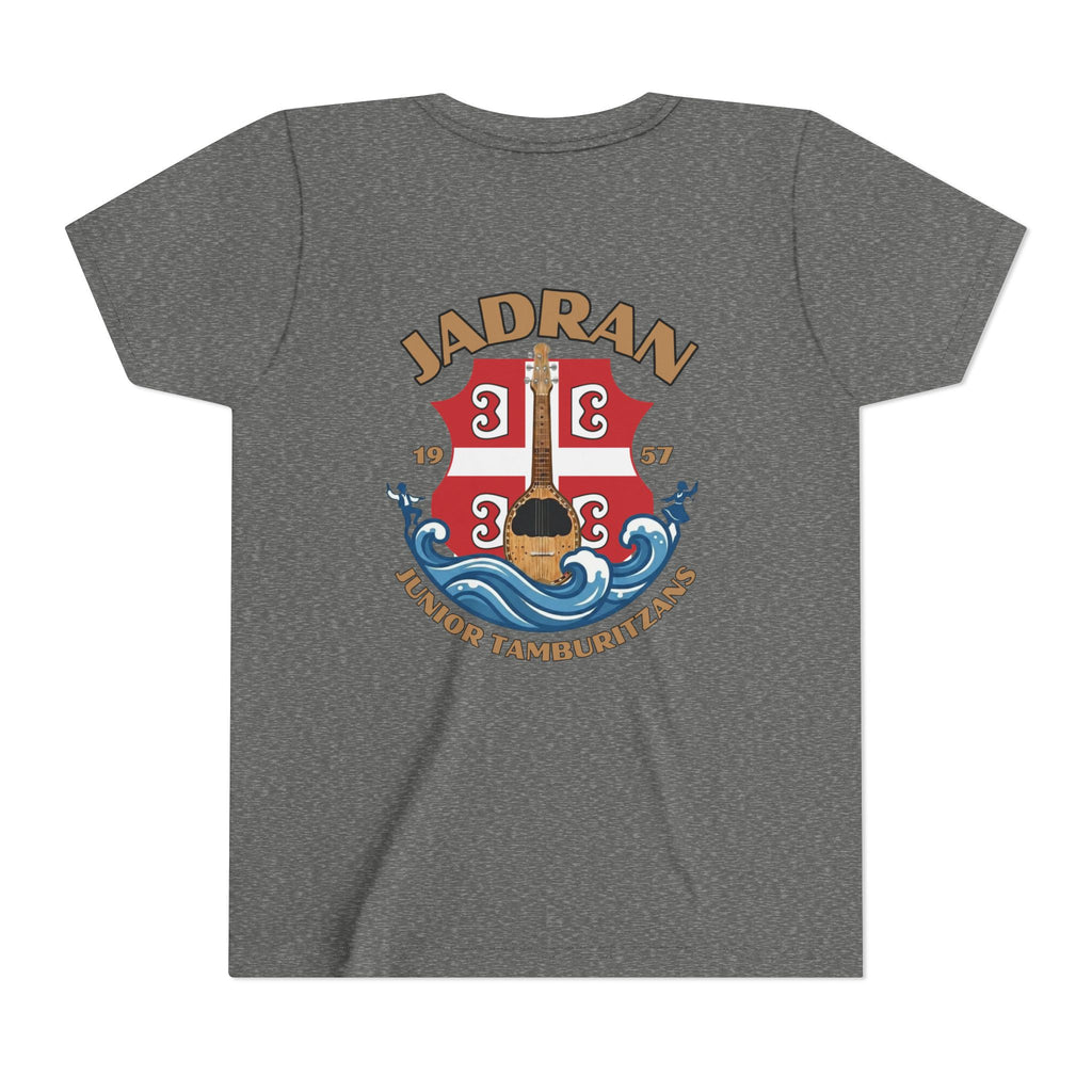Jadran Junior Tamburitzans Kid Shirt - Tan Lettering & Serbian