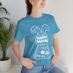 Easter Bunny Typography Tee — "Happy Easter" Spring Graphic T-Shirt