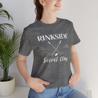 Rinkside Social Club Tee — Hockey Skate Crossed Sticks Shirt