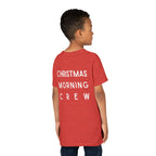 Youth Tee — "Christmas Morning Crew" Holiday Kids T-Shirt