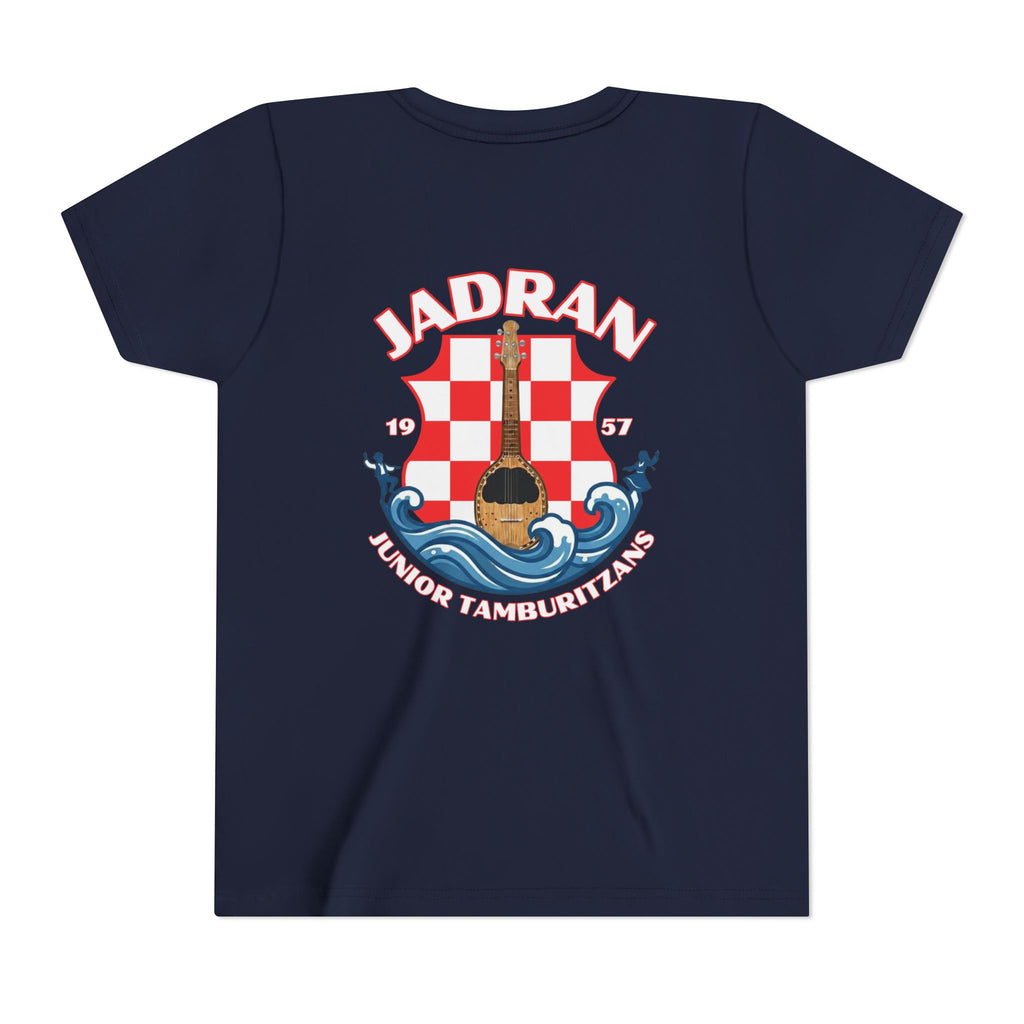 Jadran Junior Tamburitzans Kid Shirt - White and Red Lettering