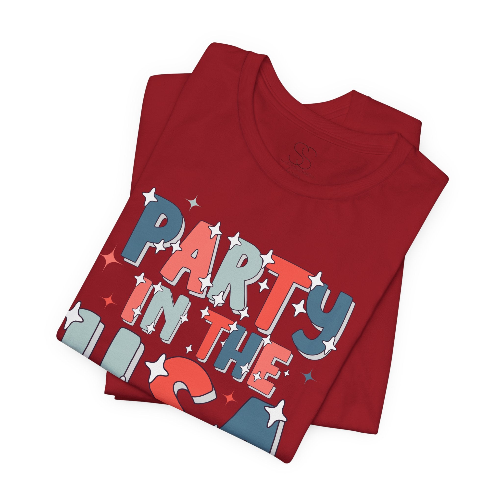 Party in the USA T-Shirt - Patriotic Fourth of July Graphic Tee