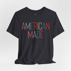 American Made Tee - Retro Red & Blue Graphic T-Shirt