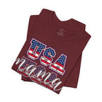 USA Mama Tee - Patriotic Fourth of July Mom Shirt