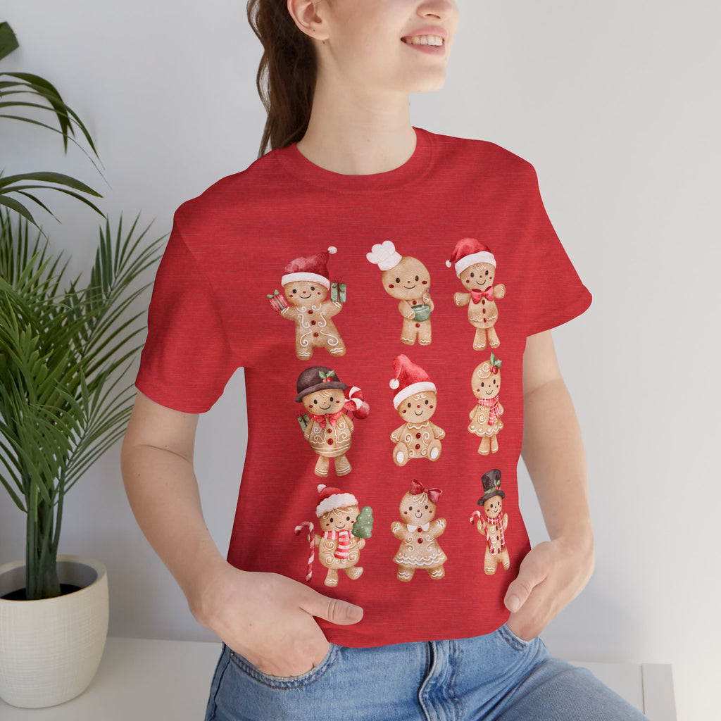 Christmas Gingerbread Characters Tee – Cute Holiday Cookie Shirt