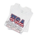 USA Mama Tee - Patriotic Fourth of July Mom Shirt