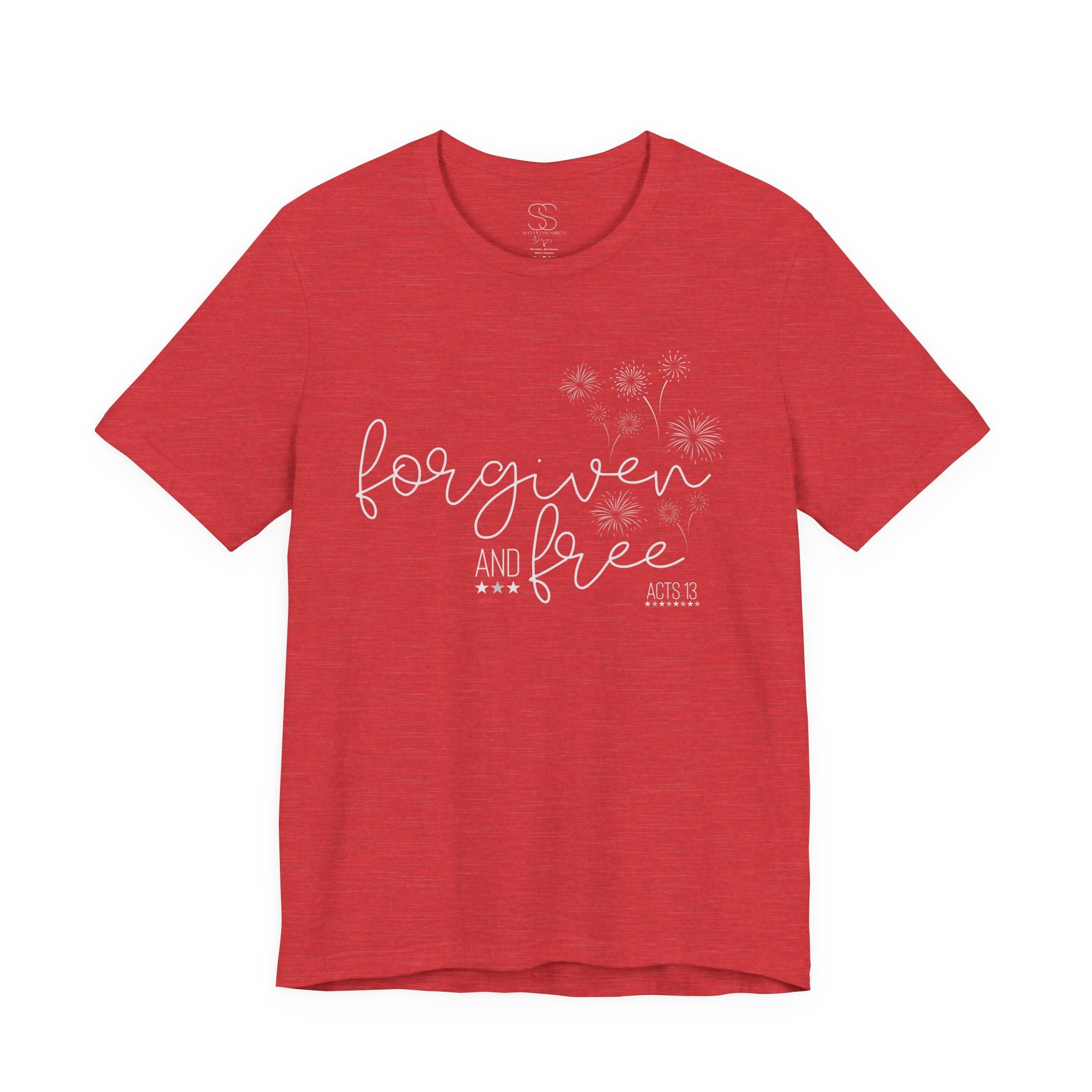 Forgiven and Free T-Shirt - Christian Faith Tee (Acts 13)