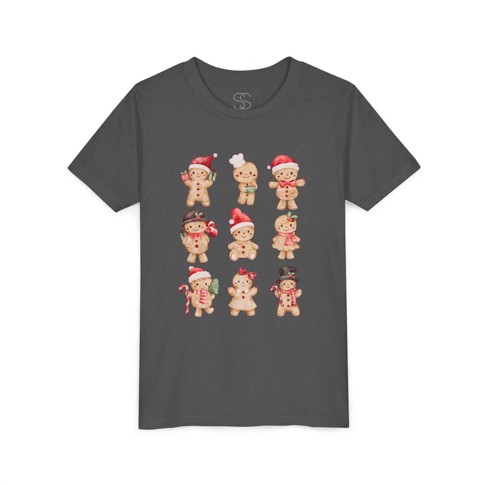 Kids Gingerbread Friends Holiday Tee