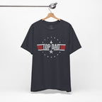Top Dad Retro Military Stripe T‑Shirt