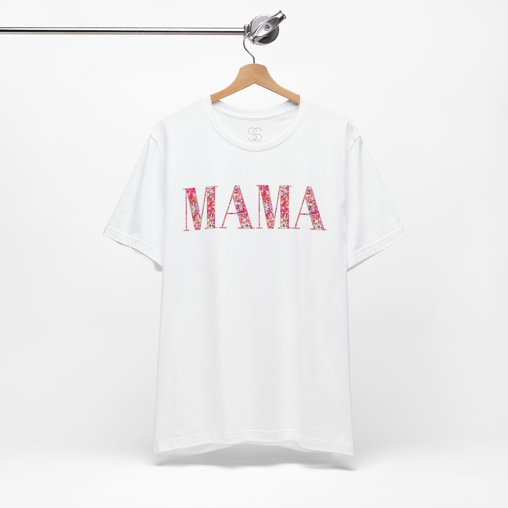 Mama Floral Tee — Women's Mother's Day Cotton T‑Shirt