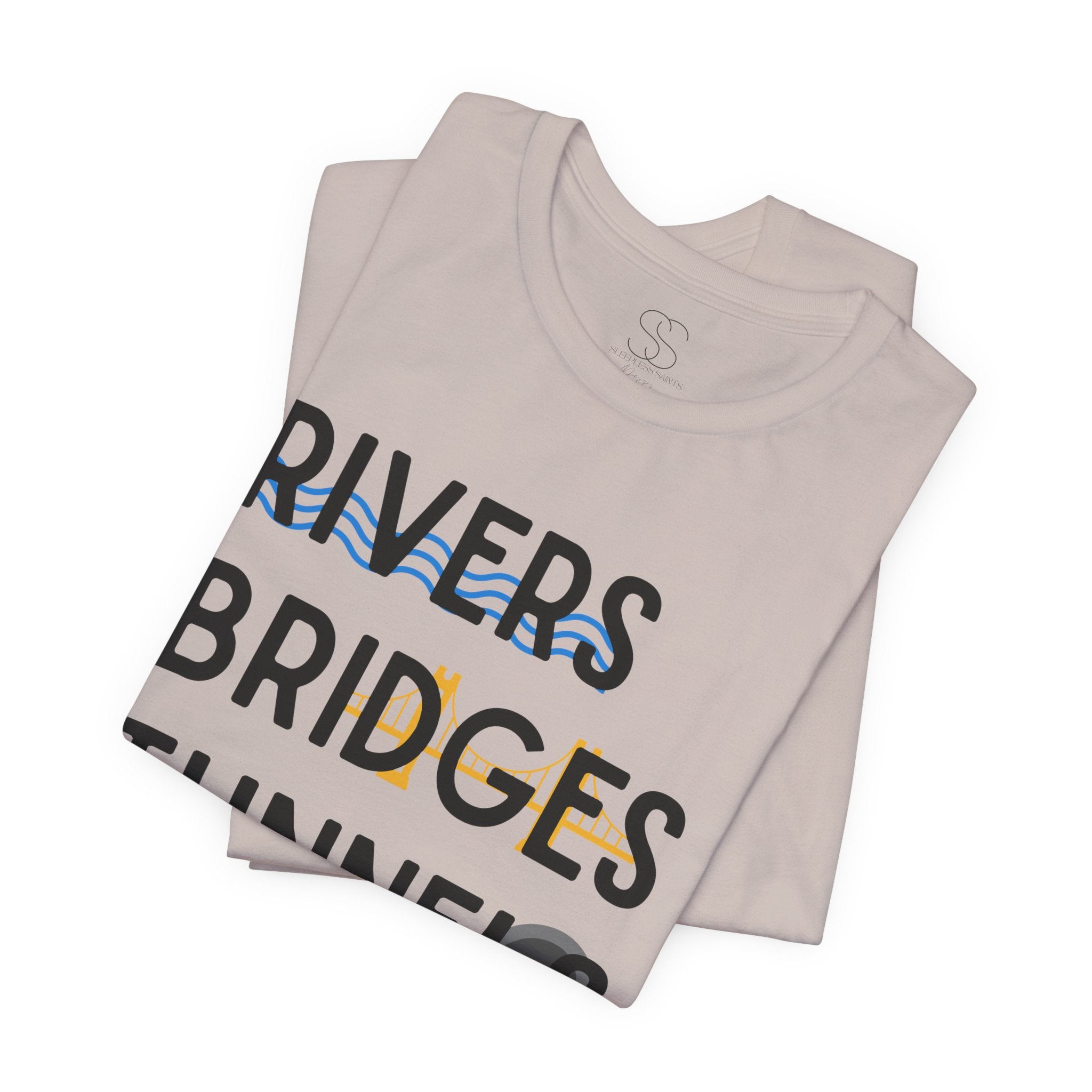 Rivers Bridges Tunnels Ketchup Tee - Pittsburgh Graphic T‑Shirt