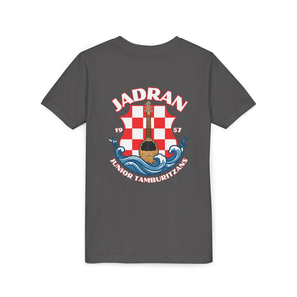 Jadran Junior Tamburitzans Kid Shirt - White and Red Lettering