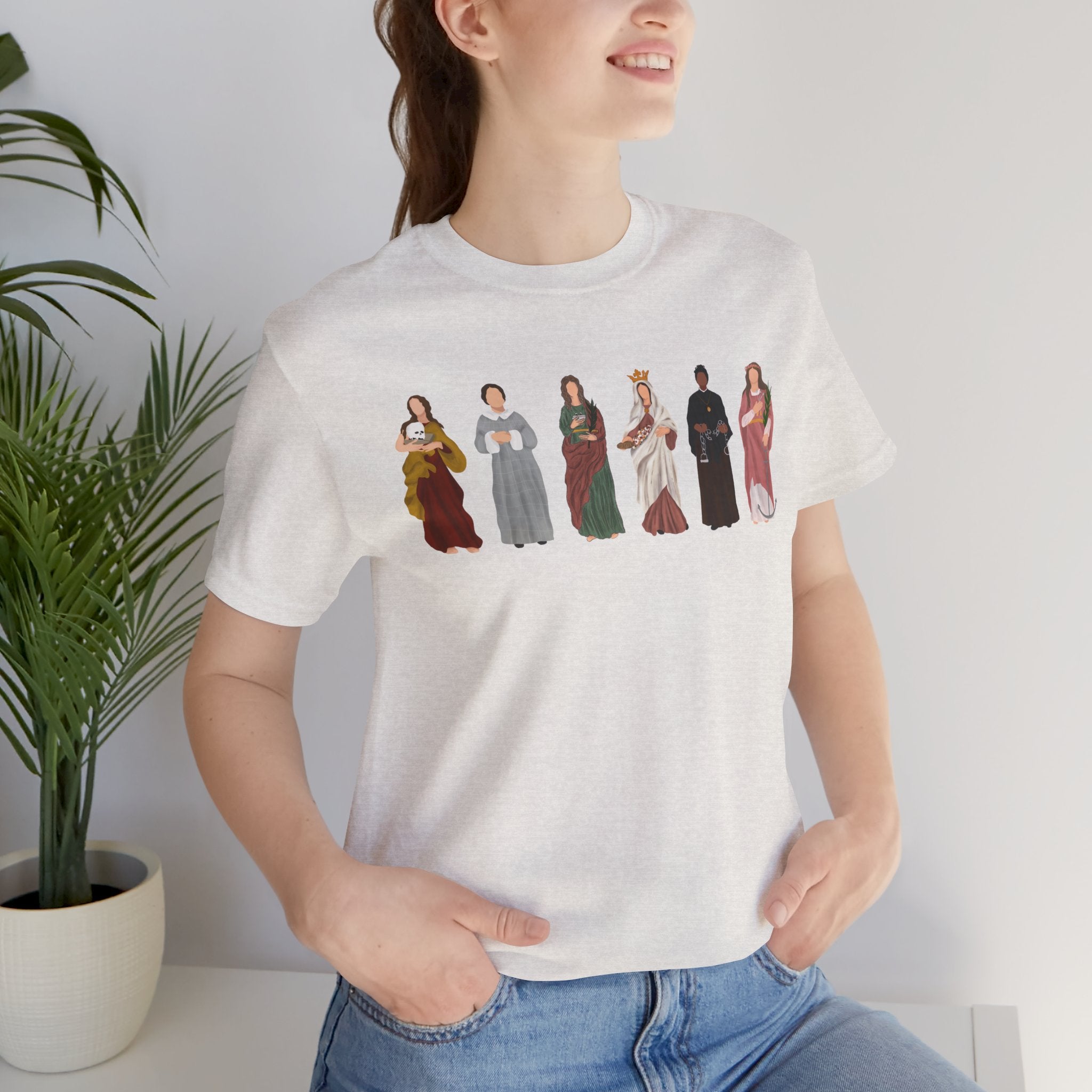 Holy Women Figures Illustration T-Shirt - Saints