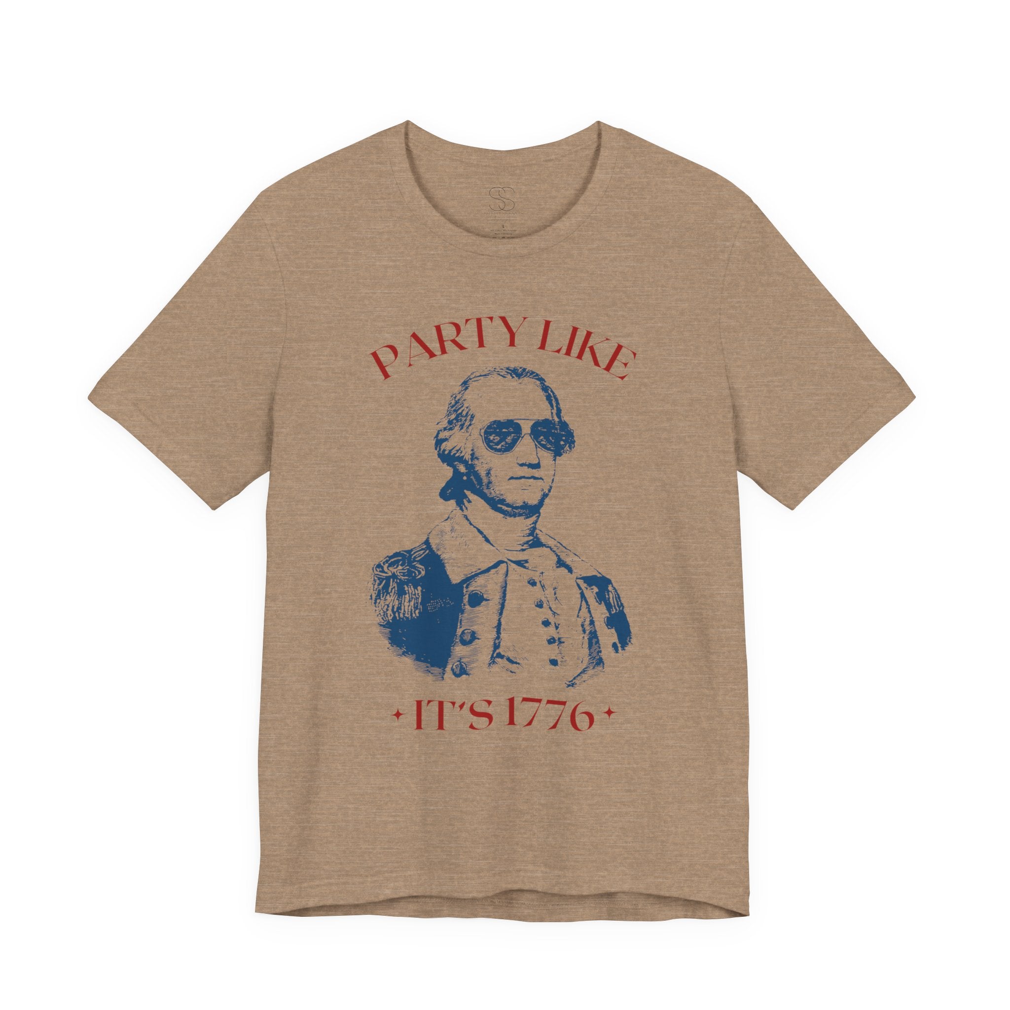 Party Like It’s 1776 T-Shirt - Patriotic George Washington Fourth of July Tee