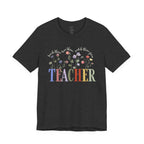 Teacher Floral Tee — 'Teach, Believe, Inspire'