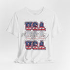 USA Mama Tee - Patriotic Fourth of July Mom Shirt