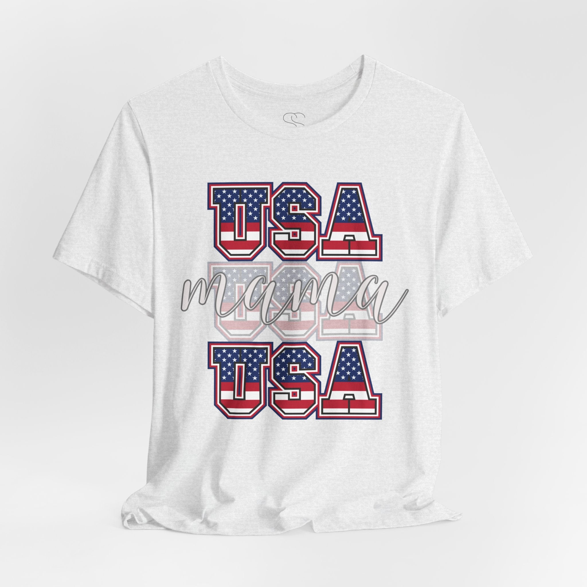 USA Mama Tee - Patriotic Fourth of July Mom Shirt