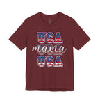 USA Mama Tee - Patriotic Fourth of July Mom Shirt