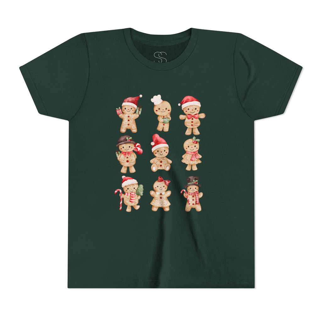 Kids Gingerbread Friends Holiday Tee