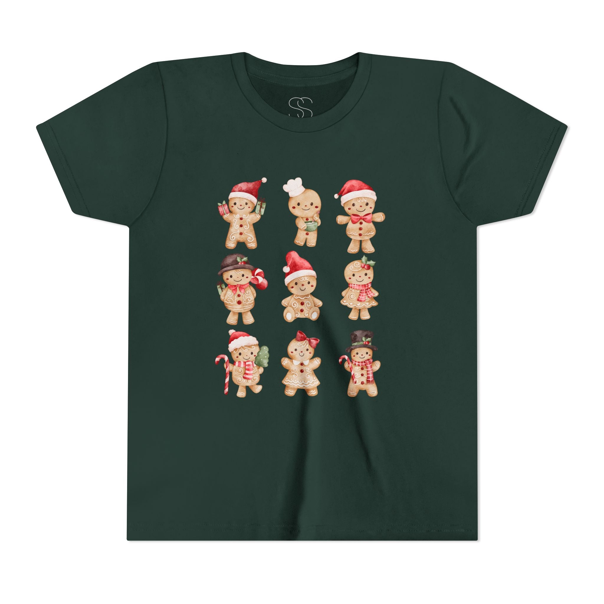 Kids Gingerbread Friends Holiday Tee