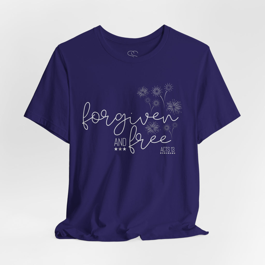 Forgiven and Free T-Shirt - Christian Faith Tee (Acts 13)