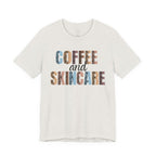 Coffee and Skincare Tee — Animal Pattern Graphic T-Shirt for Beauty Lovers