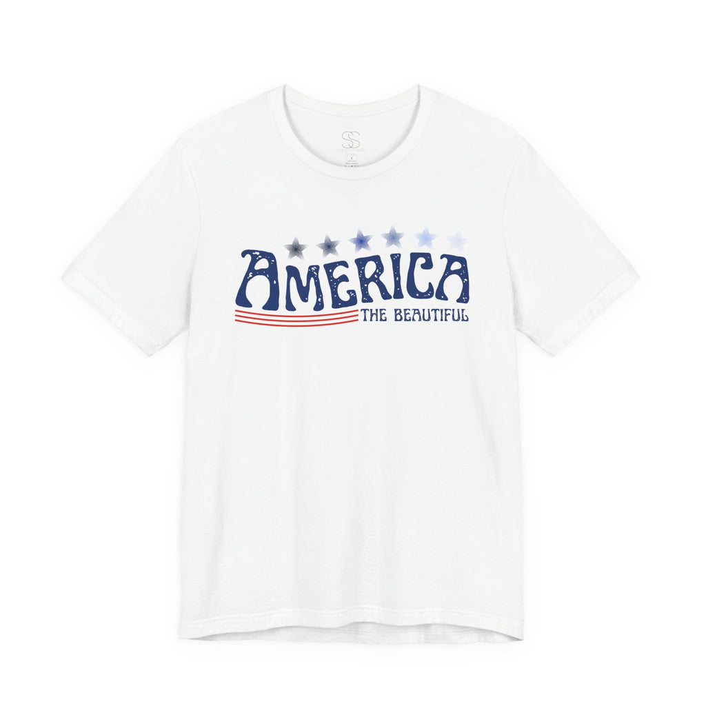America The Beautiful T-Shirt - Patriotic 4th of July Tee