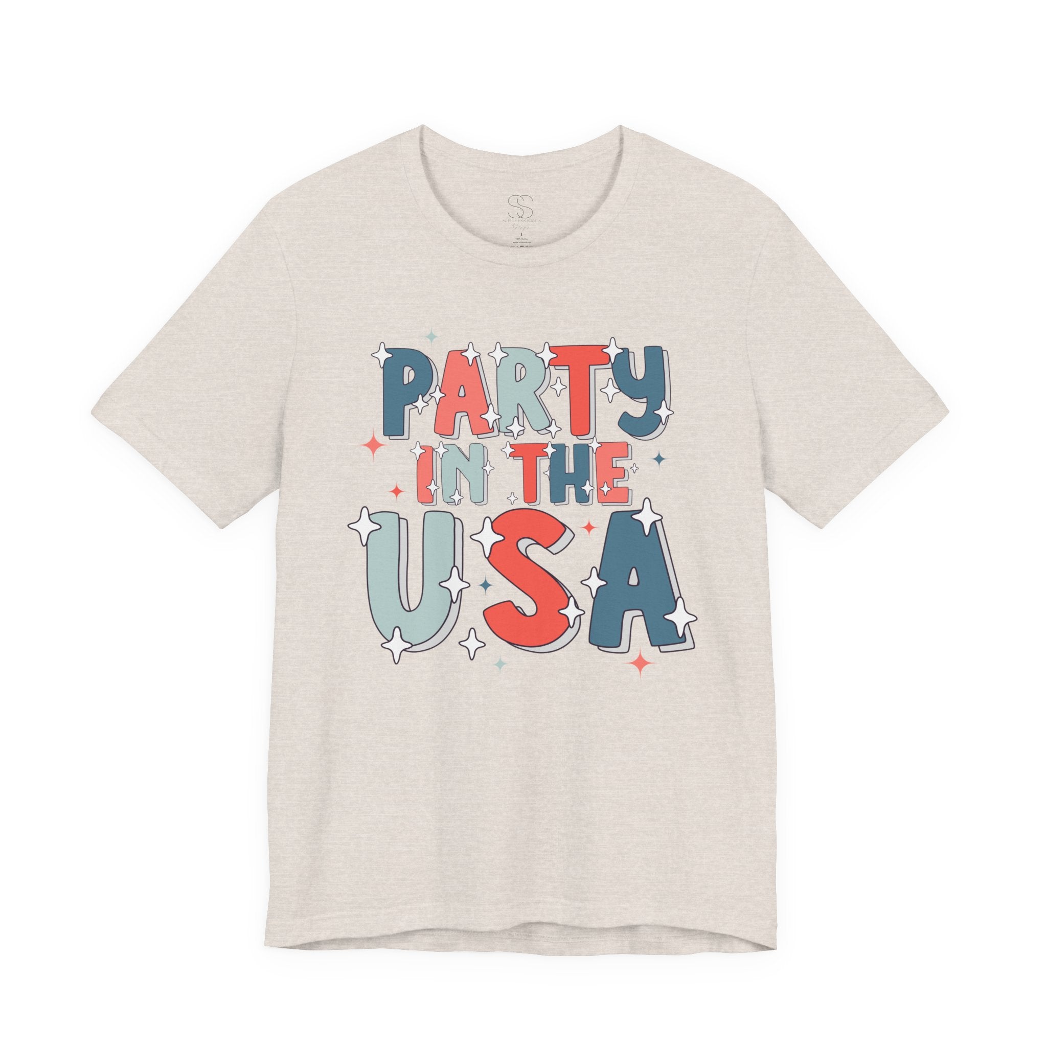 Party in the USA T-Shirt - Patriotic Fourth of July Graphic Tee