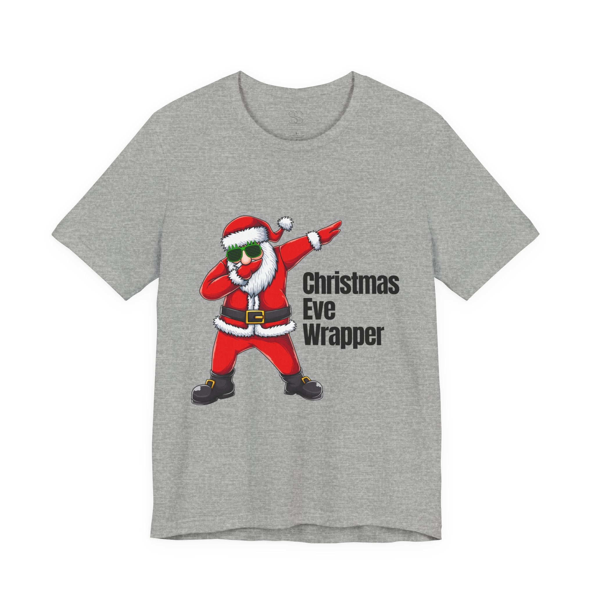 Christmas Eve Wrapper T-Shirt — Dabbing Santa Holiday Tee