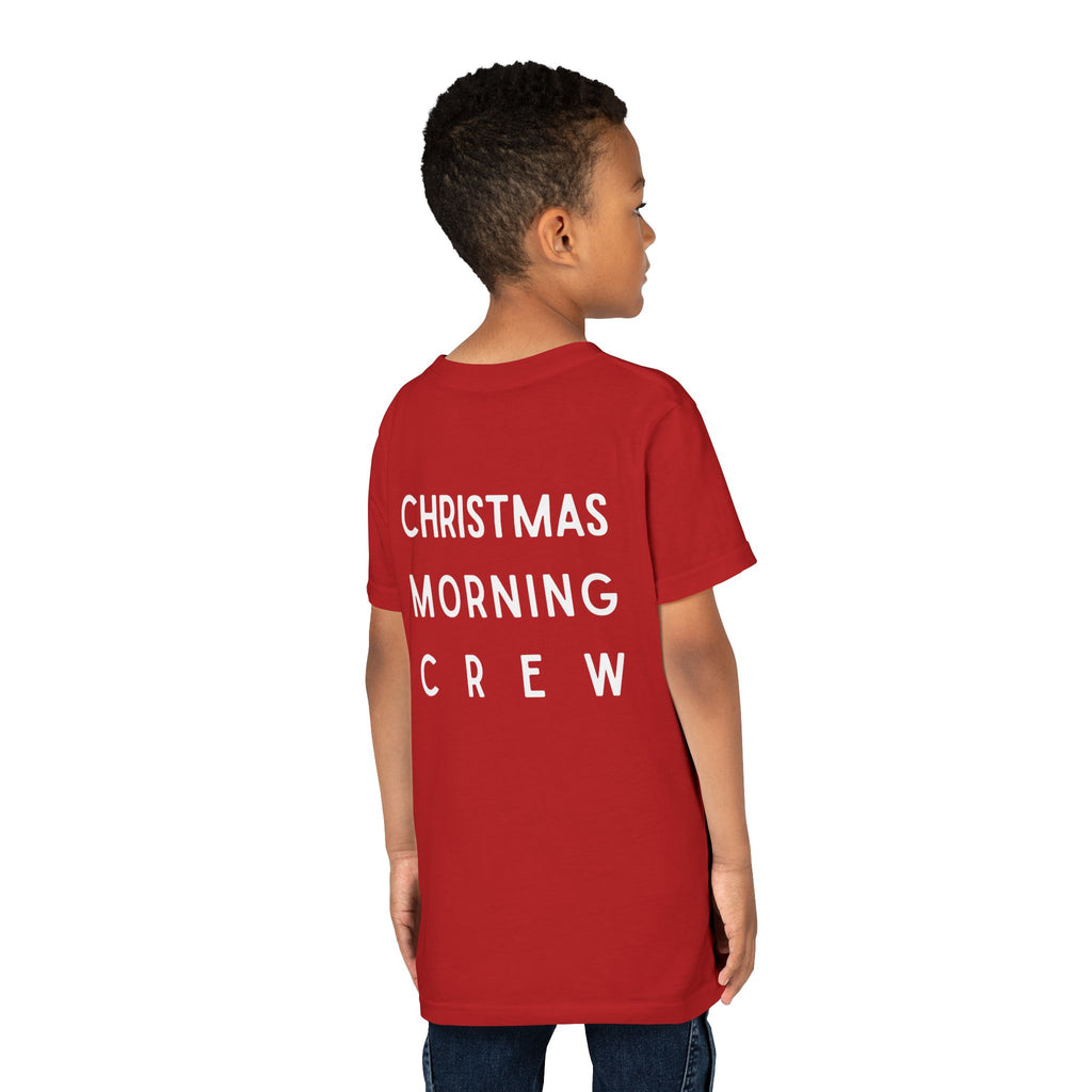 Youth Tee — "Christmas Morning Crew" Holiday Kids T-Shirt