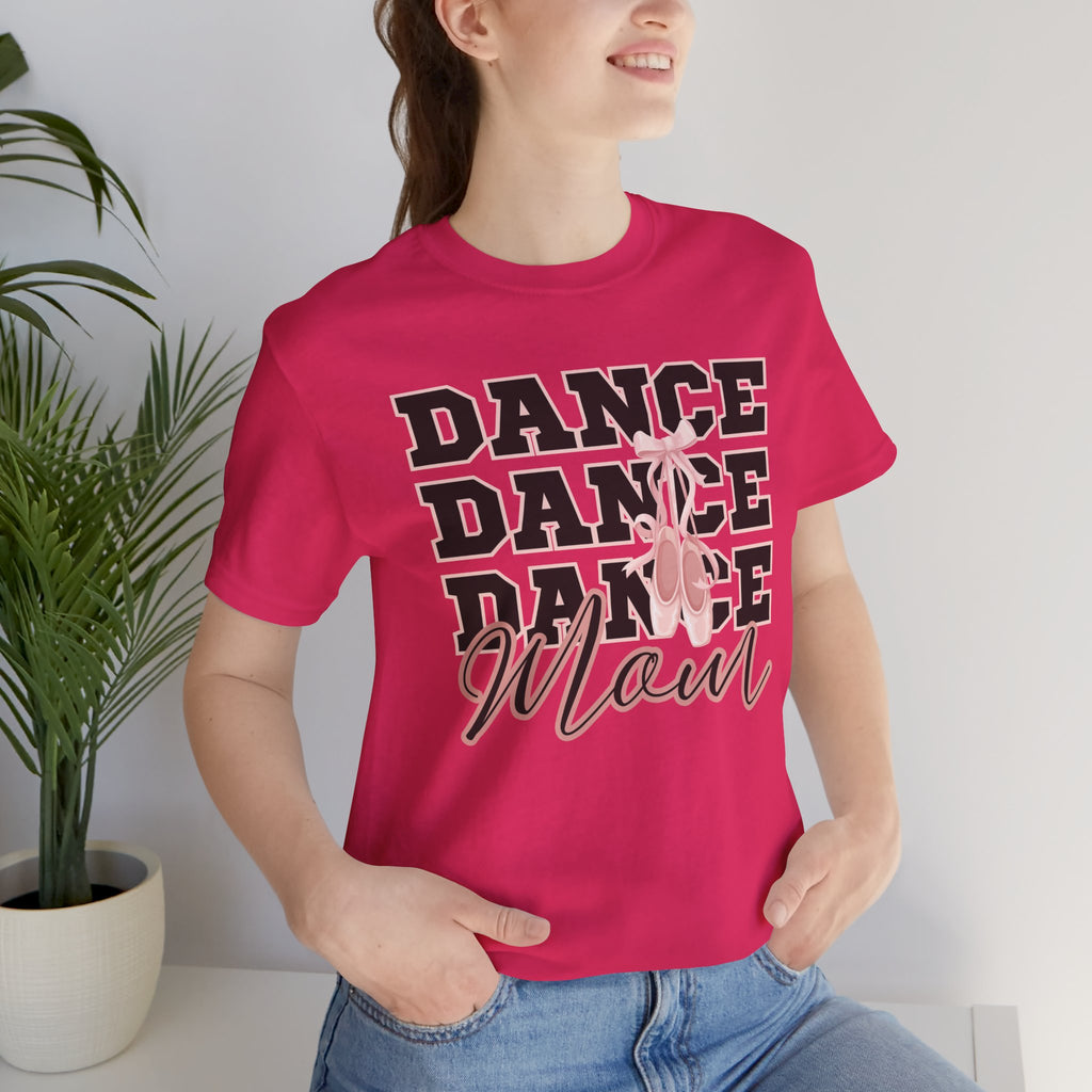 Dance Mom T‑Shirt — Pink Ballet Silhouette Tee