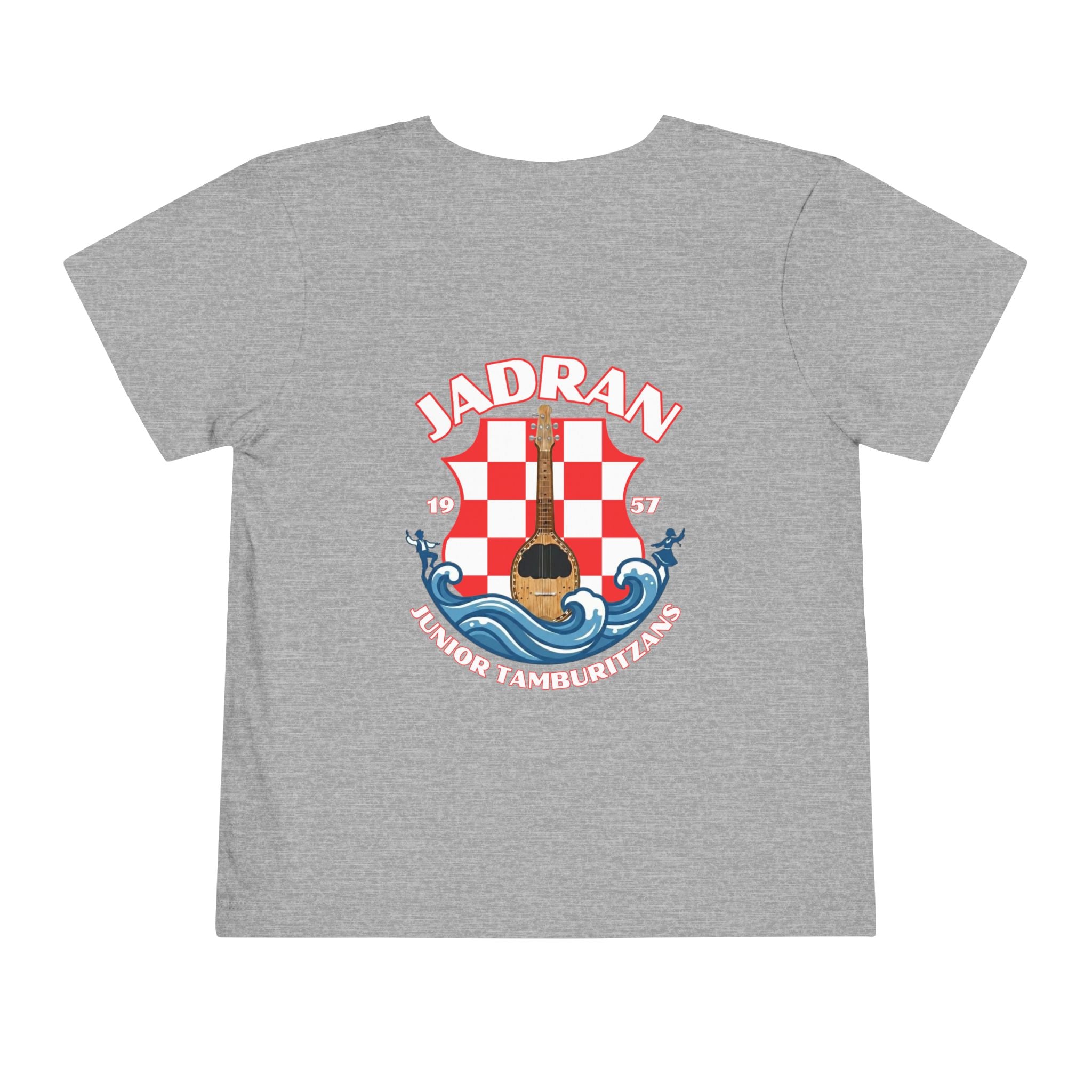 Jadran Junior Tamburitzans Toddler Tee - White and Red Lettering