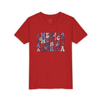 Retro 'America' Patriotic Graphic Youth T-Shirt