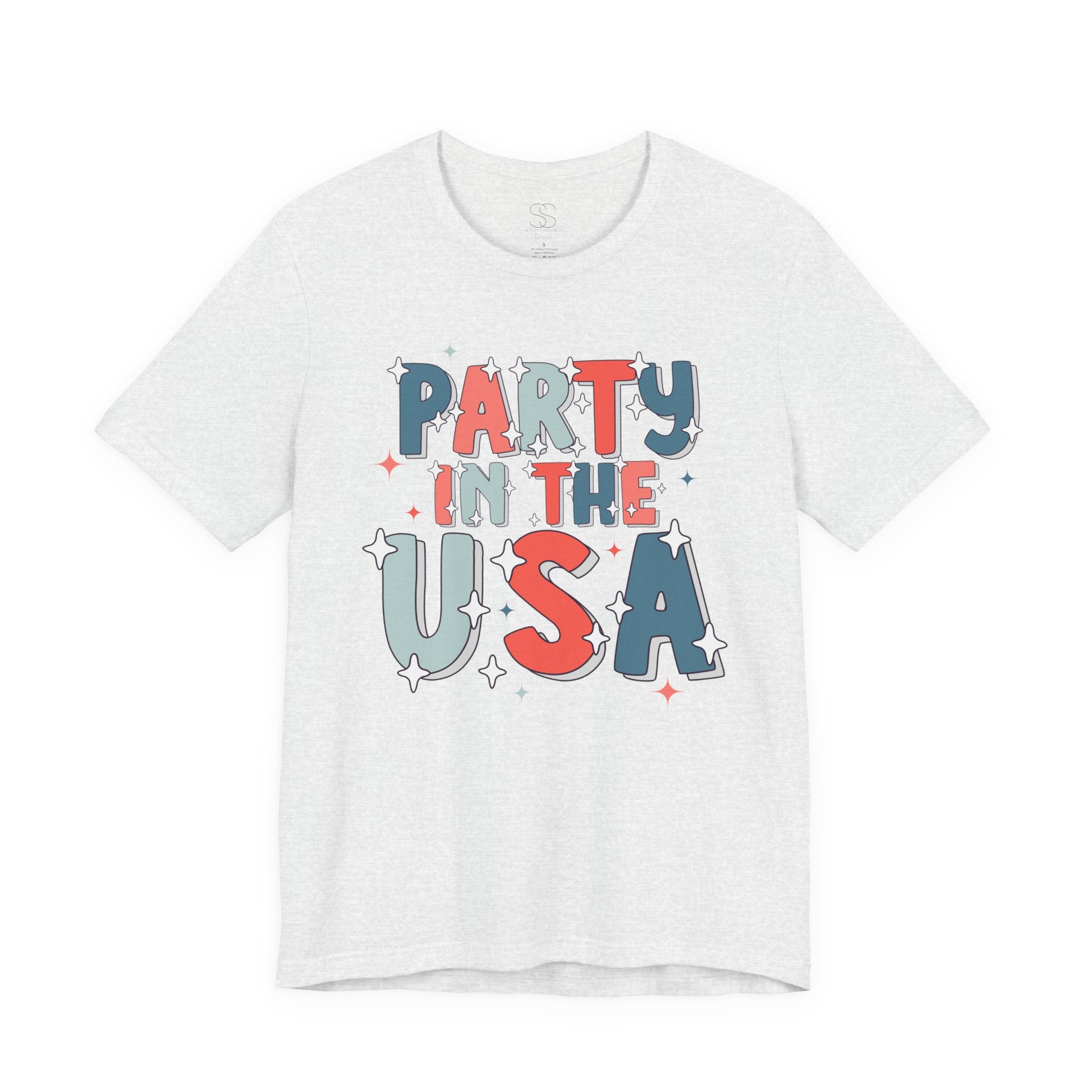 Party in the USA T-Shirt - Patriotic Fourth of July Graphic Tee