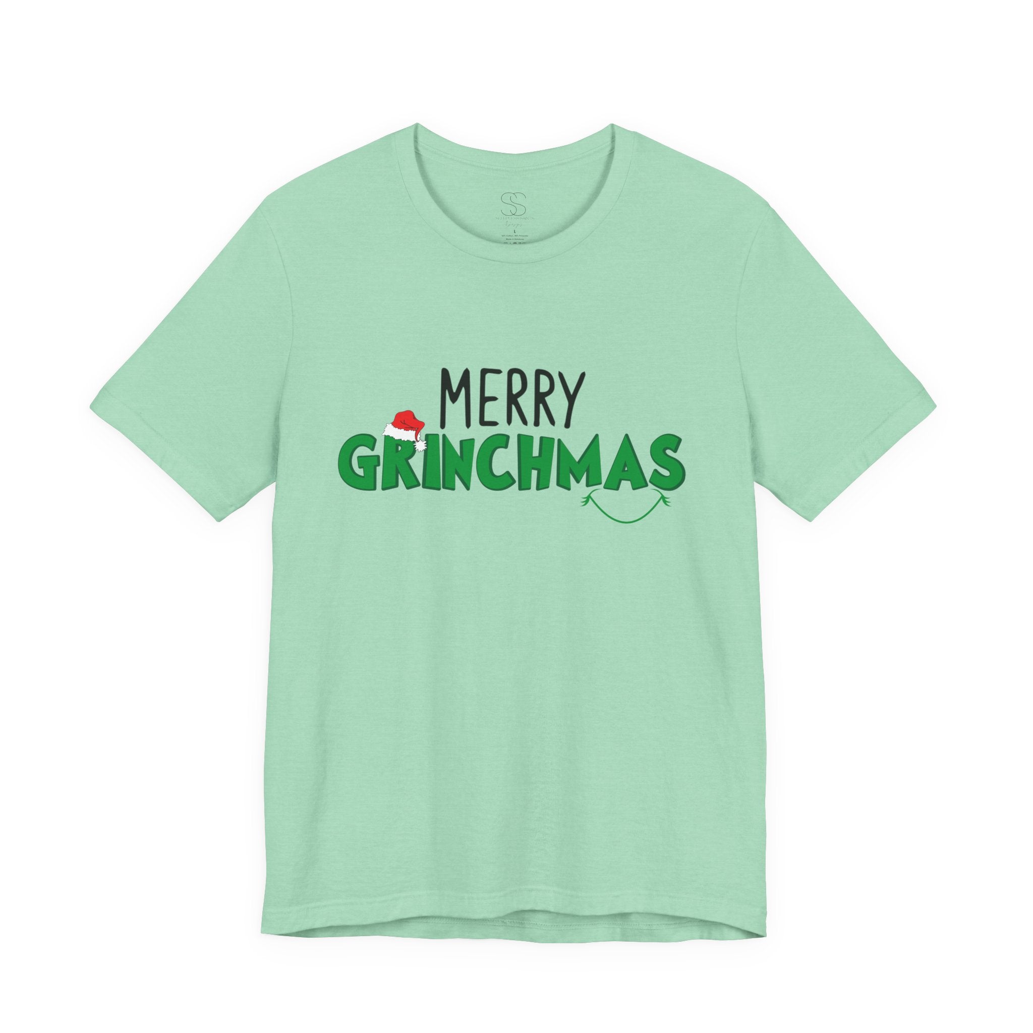 Merry Grinchmas Tee - Unisex Short Sleeve Christmas Shirt