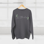 Motherhood Script Sweatshirt — Floral Eucalyptus Mom Crewneck