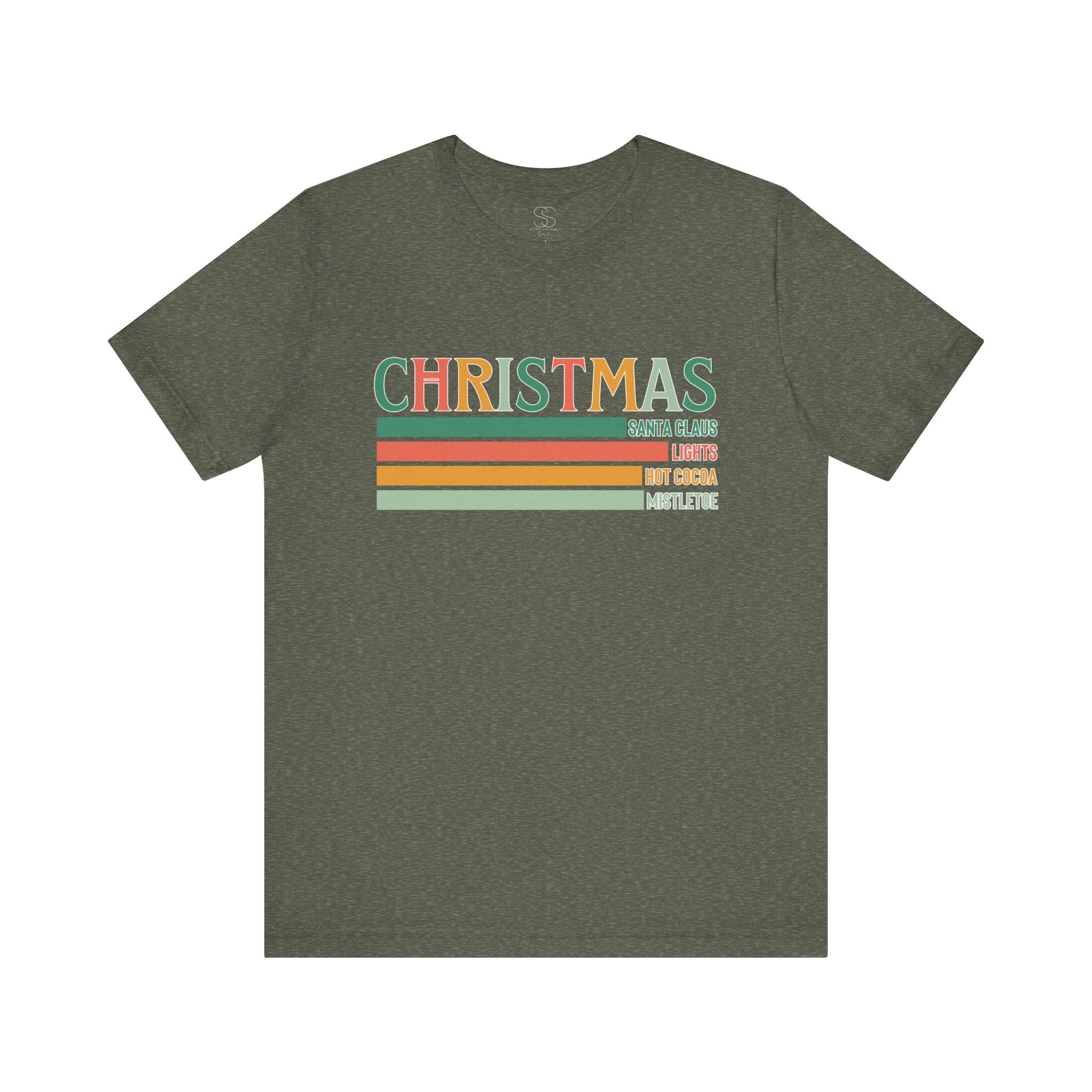 Christmas Words Unisex Jersey Tee